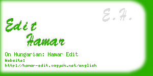 edit hamar business card